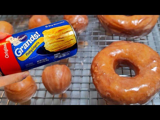 Canned Biscuit Donuts EASY | How to make donuts at home QUICK!