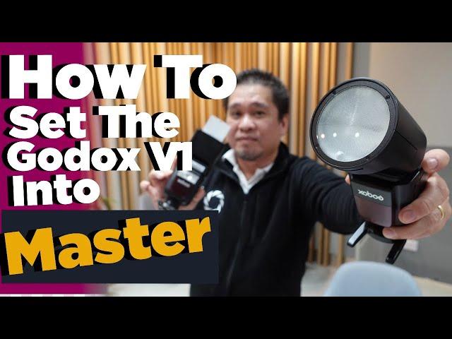 HOW TO SET THE GODOX V1 INTO MASTER AND GODOX 860 III FOR SLAVE