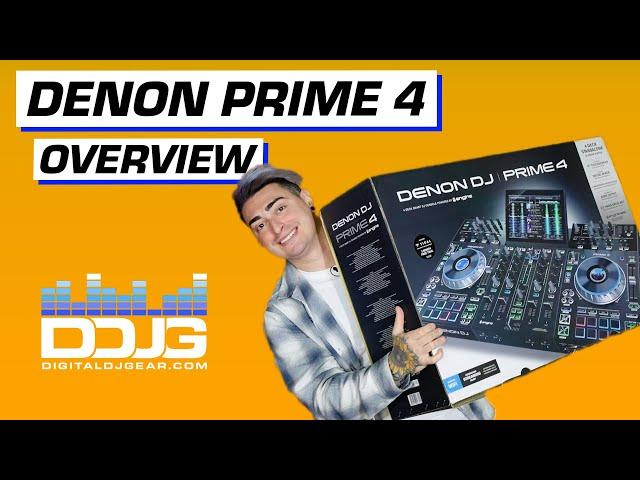 Denon Prime 4 Standalone DJ Controller Overview