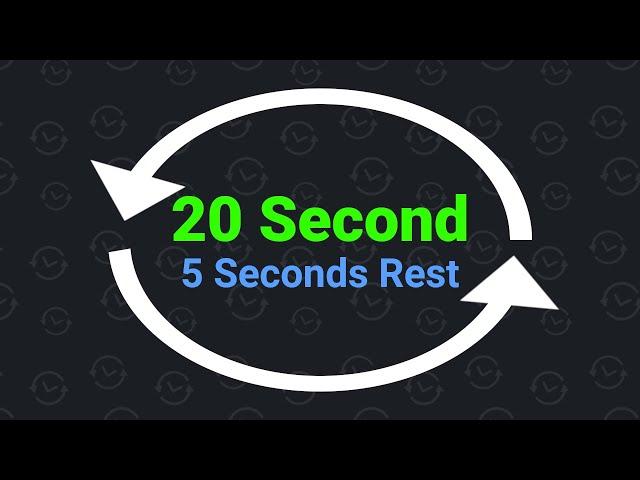 20 Second Interval Timer with 5 Seconds Rest