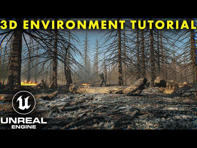 Unreal Engine 5.2 Realistic Burned Forest Tutorial