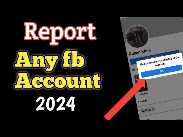 How to report Facebook account in 2024 || Delete someone Facebook account Using Report || AK Tricks