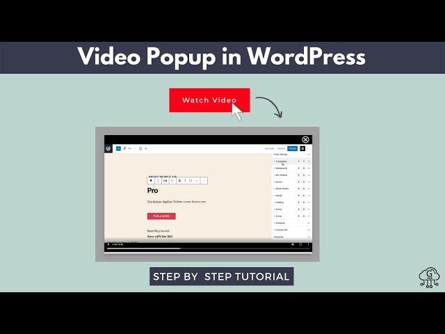 How to Create Video Popup in WordPress Using CSS and JS | WordPress Tips and Tricks