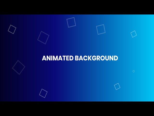 Animated Background with Pure CSS and Html | No Javascript no Jquery