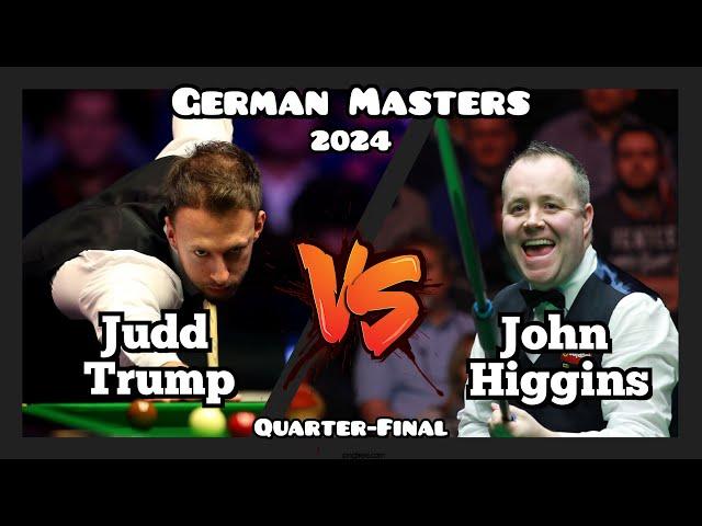 Judd Trump vs John Higgins - German Masters Snooker 2024 - Quarter-Final Live (Full Match)