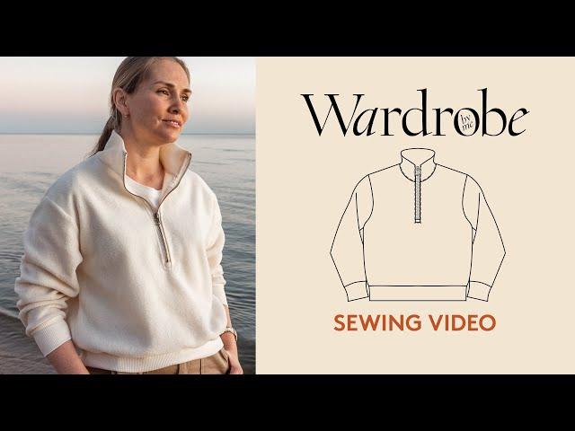 How to sew a zipper sweater | Sewing Tutorial | Wardrobe By Me