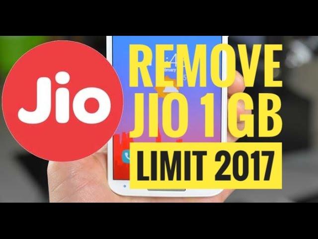 Reliance Jio Remove 1 GB Daily Limit 2017