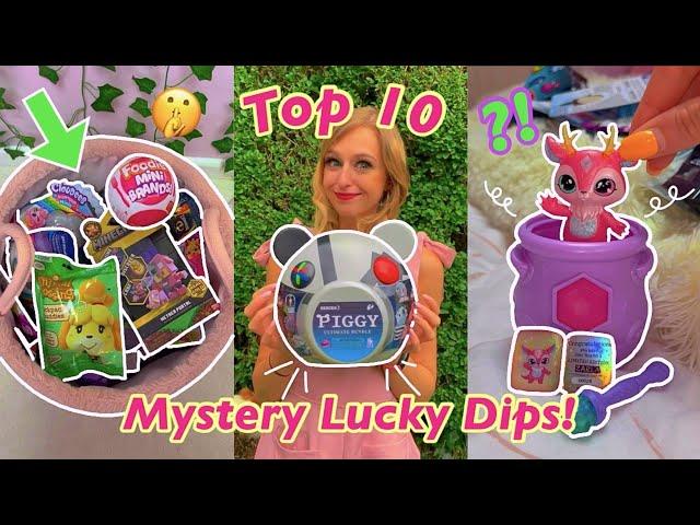 [ASMR] TOP 10 LUCKY DIPS INTO A BUCKET OF 100 MYSTERY TOYS!!  *RANKED!*🫢 | Rhia Official