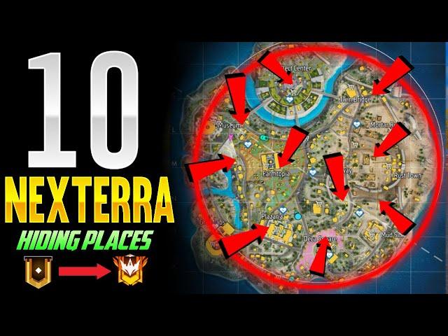 Top 10 Secret Places || Nexterra Map Hidden Places || Tips and Tricks Garena Free Fire -4G Gamers