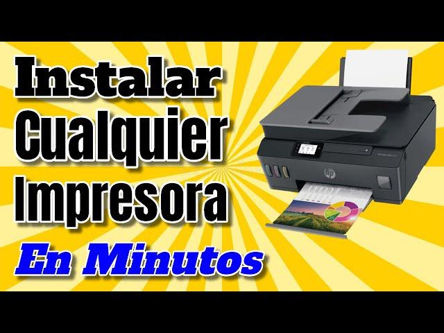 Como INSTALAR una IMPRESORA SIN CD Conectar Impresoras Sin Disco Manualmente a Mi PC 2024