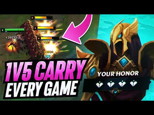 How To Literally 1V5 CARRY Every Game As Azir! (2 PENTA KILLS)