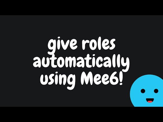 How to give roles automatically using Mee6 bot (Discord tutorial)