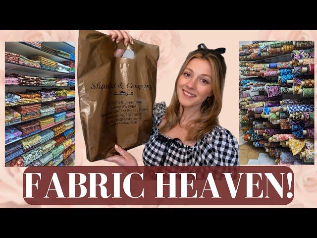 The most beautiful fabric shop ever?! Buying Liberty silk. Sewing pattern ideas McCalls & Simplicity