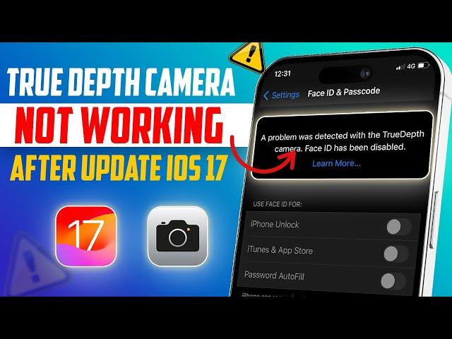 Fix Depth Camera Face ID Issue on iPhone After iOS 17 Update | How to  Depth Camera Face ID Error