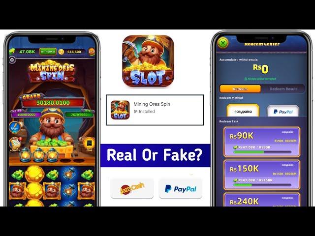 Mining Ores Spin App Withdraw Proof | Mining Ores Spin App light ba? | Mining Ores Spin Real Or Fake