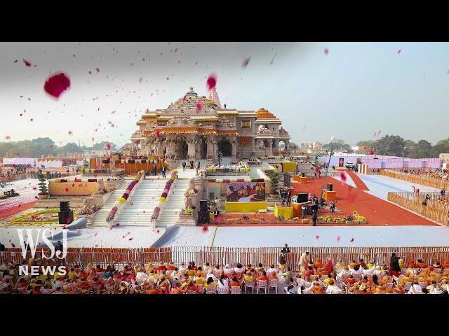 India’s Modi Opens Grand Hindu Temple on Site of Razed Mosque | WSJ News