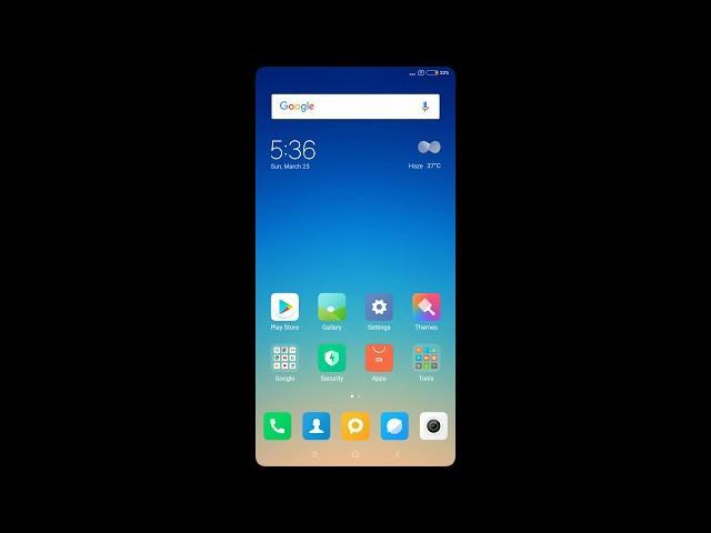 How to wake up mi note 5 phone by double tap on screen
