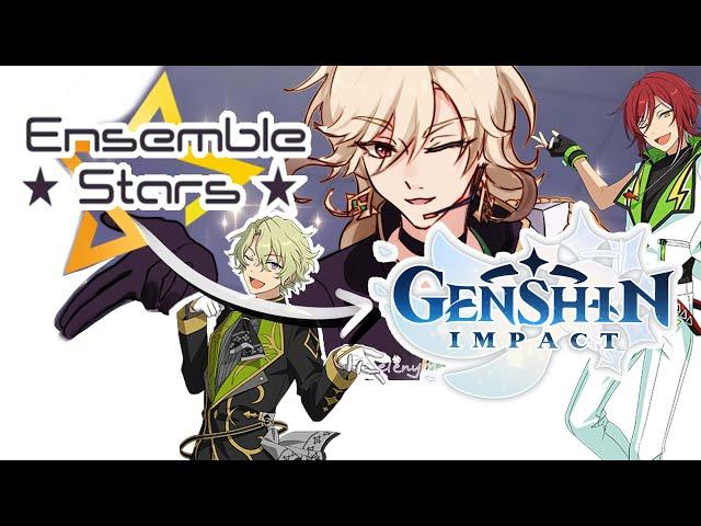 Drawing Genshin Impact Characters into Anime - Ensemble Stars