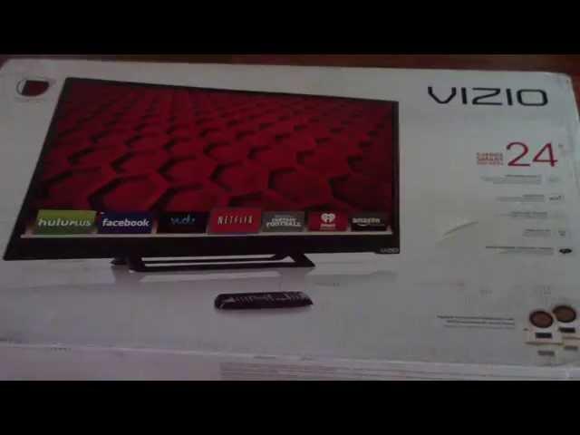 UNBOXING VIZIO E241i B1 24 Inch 1080p 60Hz Smart LED HDTV