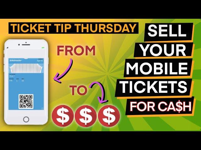 HOW TO SELL MOBILE TRANSFER TICKETS | HOW TO MAKE MONEY SELLING TICKETS | STUBHUB SEATGEEK TICK PICK