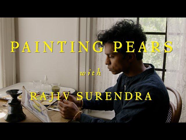 Painting Pears in Watercolor with Rajiv Surendra (ASMR)