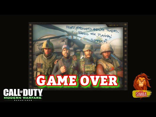 CALL OF DUTY 4 MODERN WARFARE REMASTERED | MISSION #18: GAME OVER