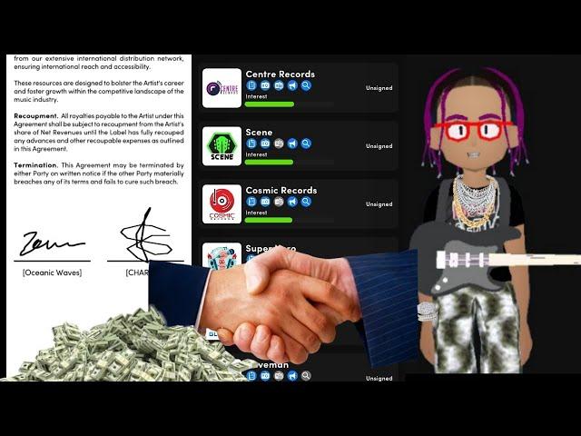 easier and faster ways to get record label deal's in Music Wars Rockstar