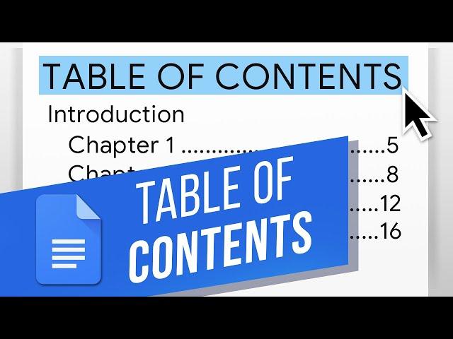 How to Create a Table of Contents in Google Docs | Update a Table of Contents in Google Docs