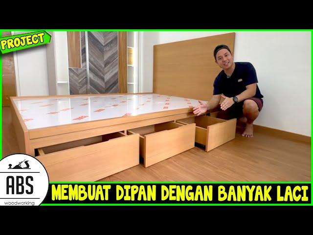 Membuat Dipan Dengan Banyak Laci Dibawahnya - Pake Edging PVC Jadi Lebih Mewah dan Awet