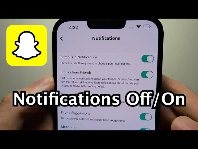 Snapchat How to Turn Off Notifications - All or Certain Types