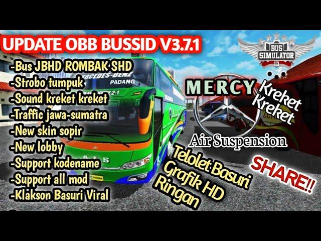 UPDATE OBB BUSSID V3.7.1 SOUND MERCY OH 1526 KREKET SUOSS | GRAFIK 4K | BUS SIMULATOR INDONESIA