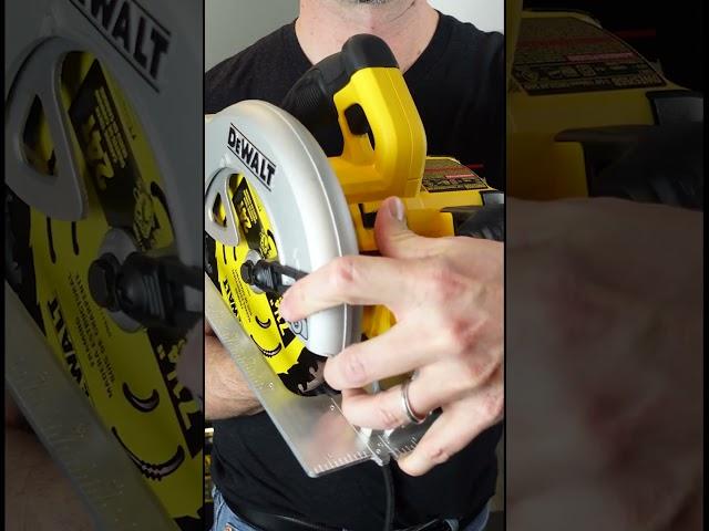 It's Really NOT THAT HARD! Dewalt Circular Saw Blades Change