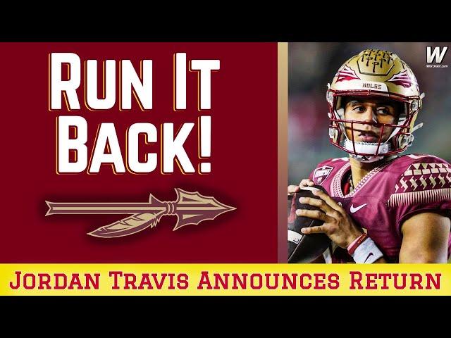 BREAKING NEWS | FSU Football Quarterback Jordan Travis announces 2023 Return to Florida State #FSU