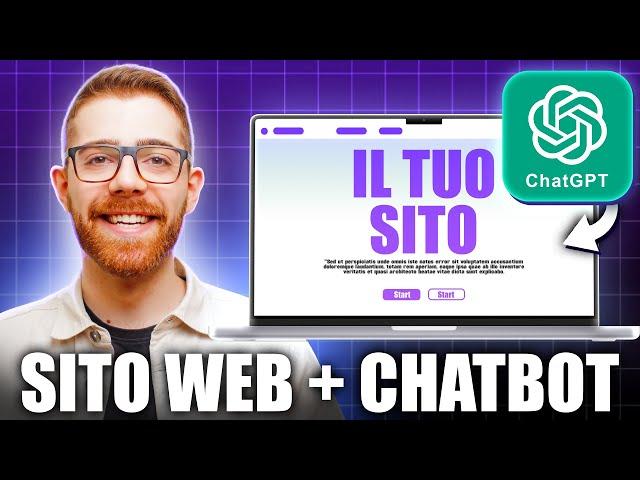 Come creare un Sito Web + Chatbot AI - GRATIS e SENZA CODICE