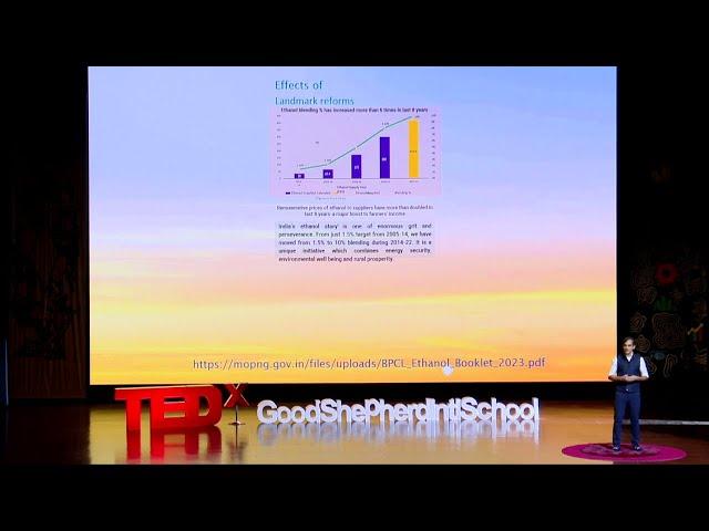 The Viability of Bio-Ethanol | Shrenik Chowdhary | TEDxGoodShepherdIntlSchool