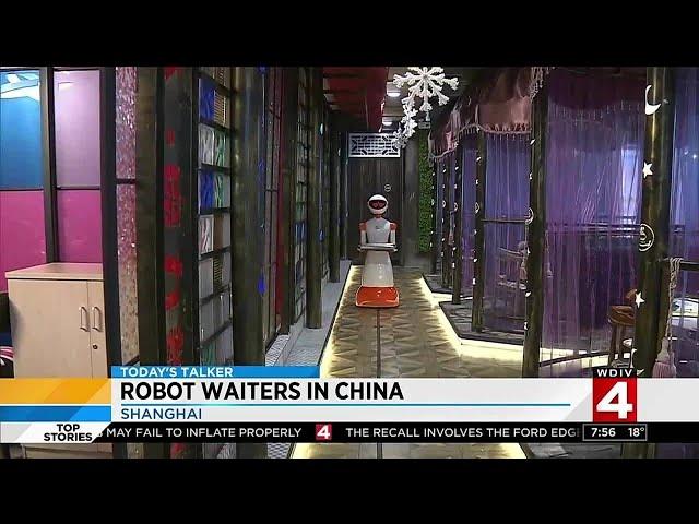 Robot waiters in China