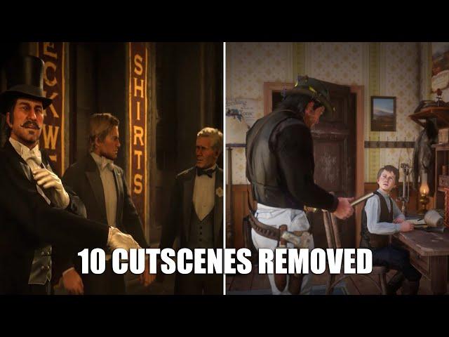 10 Сutscenes REMOVED from RDR2