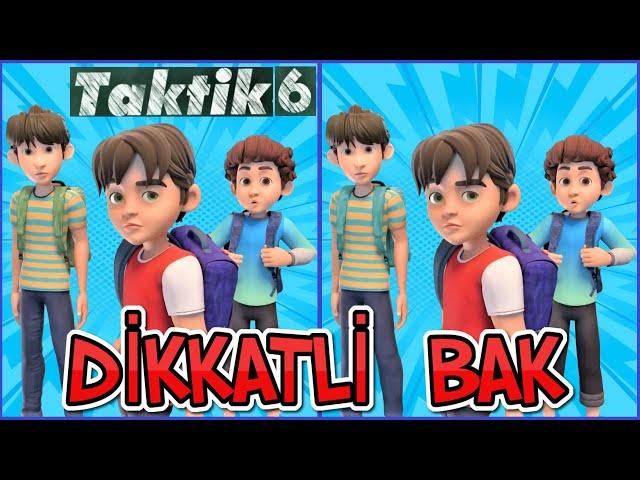 TAKTİK 6 - Farkı Bul Bulmaca Oyunu / Dikkatli Bak