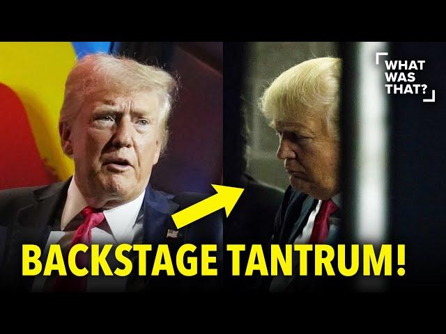 TERRIFIED Trump THROWS TANTRUM Backstage, REFUSES to SPEAK