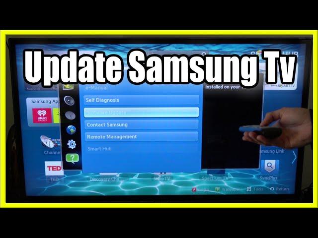 How to Update Software on Samsung Smart TV (Update Apps & Smart Hub)