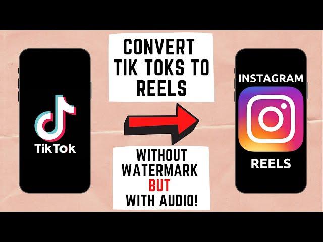 How to REMOVE Tik Tok Watermark + KEEP the Audio | NEW INSTAGRAM REELS UPDATE | Remove Tik Tok Logo