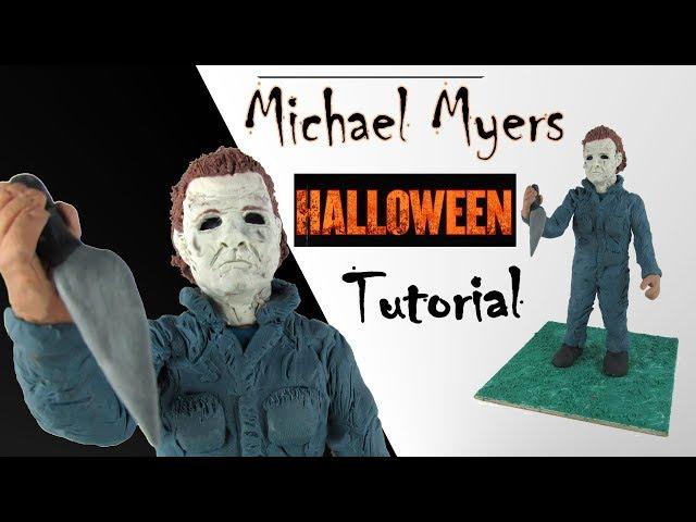 HALLOWEEN Michael Myers Tutorial how do make in clay (Plastilina) fácil y rápido / Easy AND fast