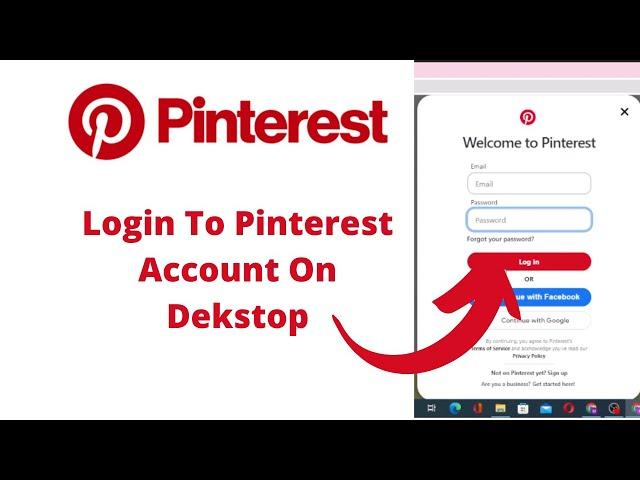 How to Login to Pinterest On Desktop? Pinterest Account  Sign In Help | Pinterest App Sign In