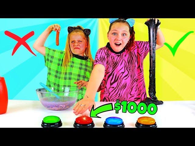 DON'T PUSH THE WRONG BUTTON SLIME CHALLENGE!! WINNER Gets $1000!!!