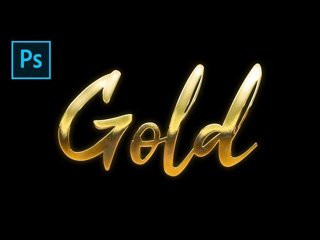 Photoshop Gold Text Effect