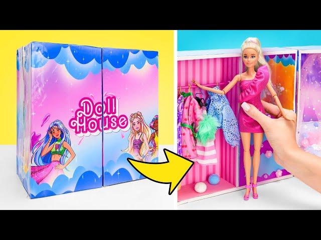 Casa de Ensueño Barbie Fácil de Llevar  Divertida Manualidad de Cartón Plegable