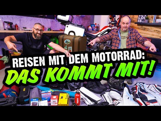 DAS brauchst du für deine LANGZEIT-REISE | REISEN MIT DEM MOTORRAD