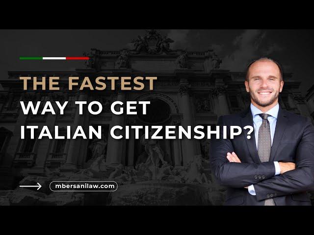 Italian Citizenship application: Is there a Fast-Track Way to Apply?