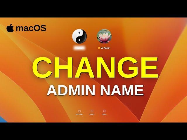 How to Change Admin Name on Mac? | macOS Admin Username Settings