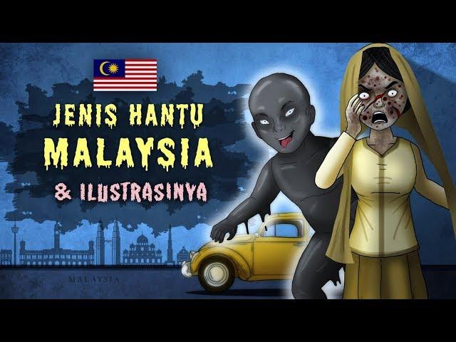 Jenis Hantu Malaysia & Ilustrasinya, Orang Minyak, Pontianak | Kartun Hantu & Cerita Misteri Horor